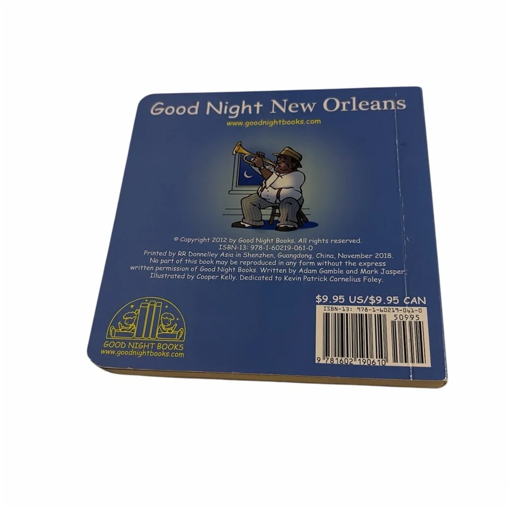 Good Night New Orleans Board Book by Adam Gamble and Mark Jasper